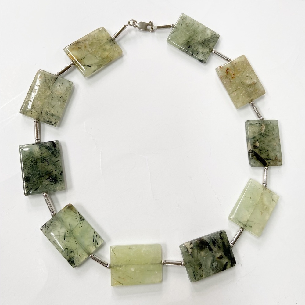 Genuine Gemstone Statement Necklace - image 6